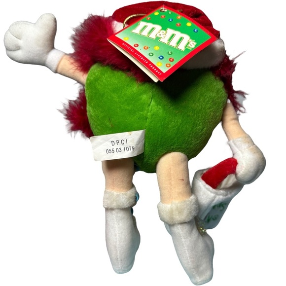 2002 Green M&M Ornament w Bag & Tags Mars Promo - Picture 11 of 16